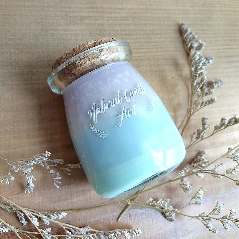 Dream | Soywax Scented Candle | Aroma Elegant floral Lemongrass Rose Jasmine - เทียน/เชิงเทียน - ขี้ผึ้ง สีม่วง