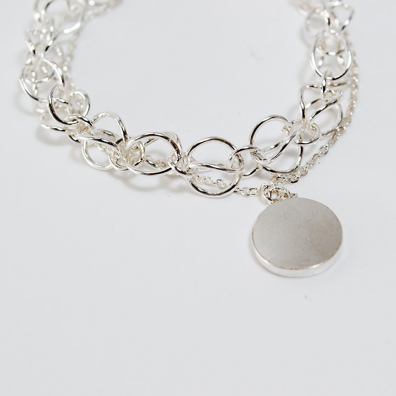 Love chain handmade chain - Bracelets - Silver Silver