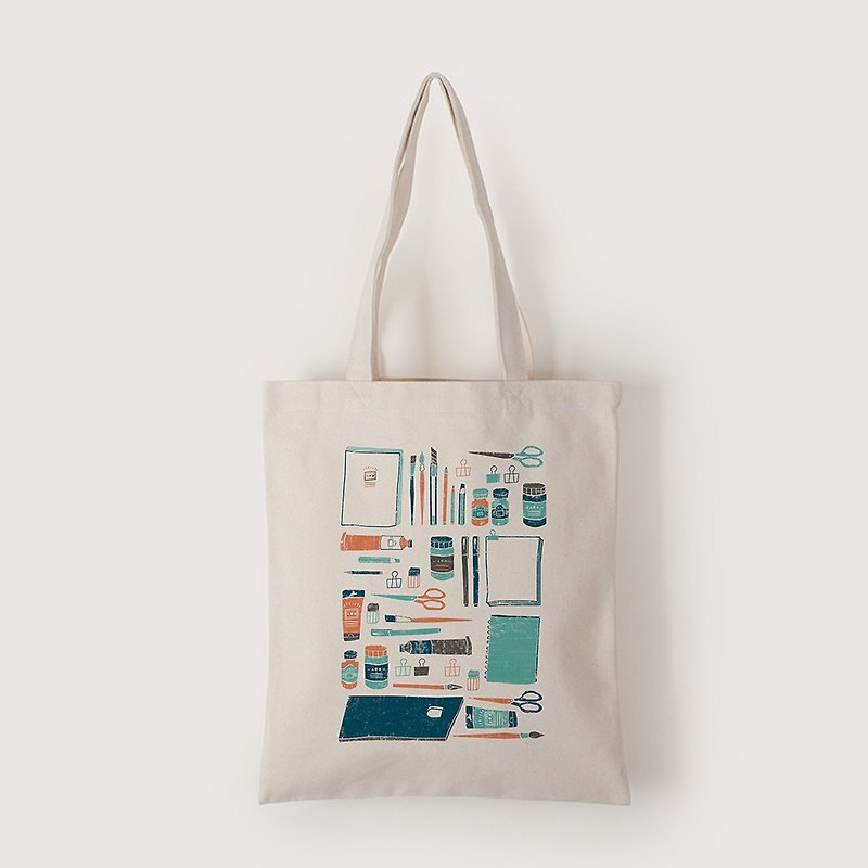 Shoulder bag-Drawing tool of designer - Messenger Bags & Sling Bags - Other Materials 