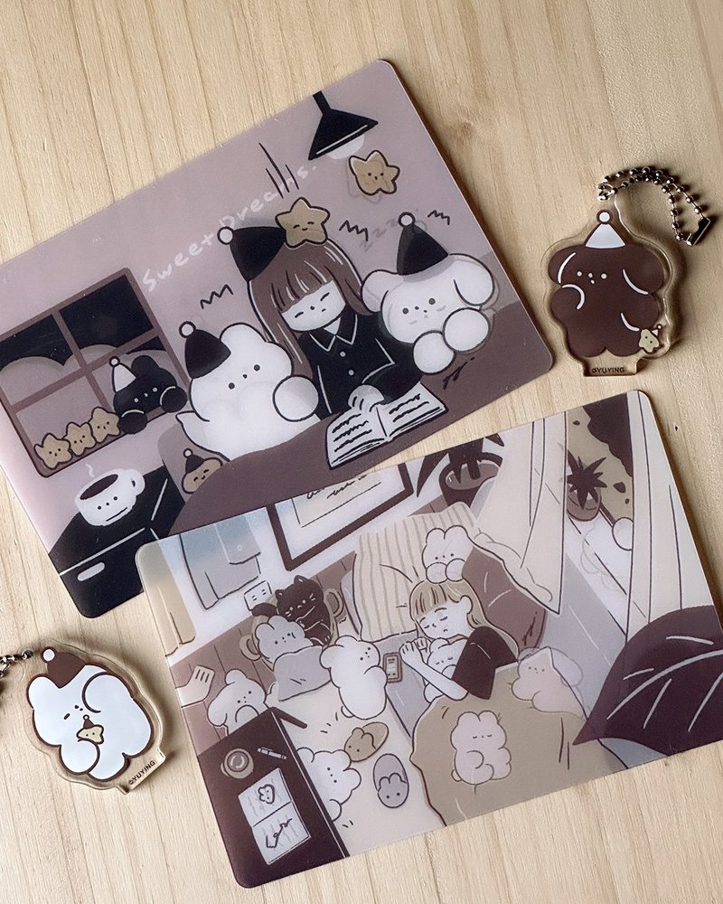 變換光柵卡 - 卡片/明信片 - 塑膠 白色