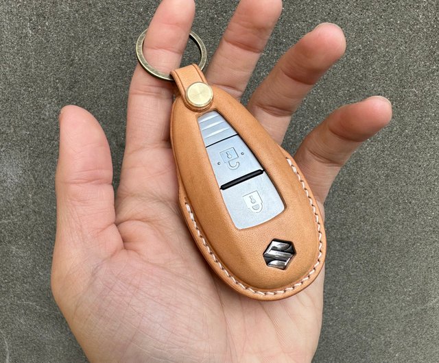 Leather car key case, car key cover - Shop Shao Leather Keychains - Pinkoi