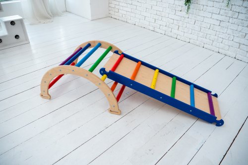 Pikler arch + Pikler Ramp Climbing frame Montessori furniture - Shop ...