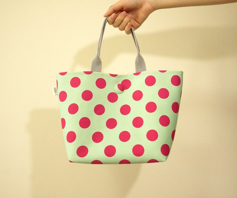 / Fun music - green / / handbag / small Tote bag / small shopping bag - กระเป๋าถือ - ผ้าฝ้าย/ผ้าลินิน สีเขียว
