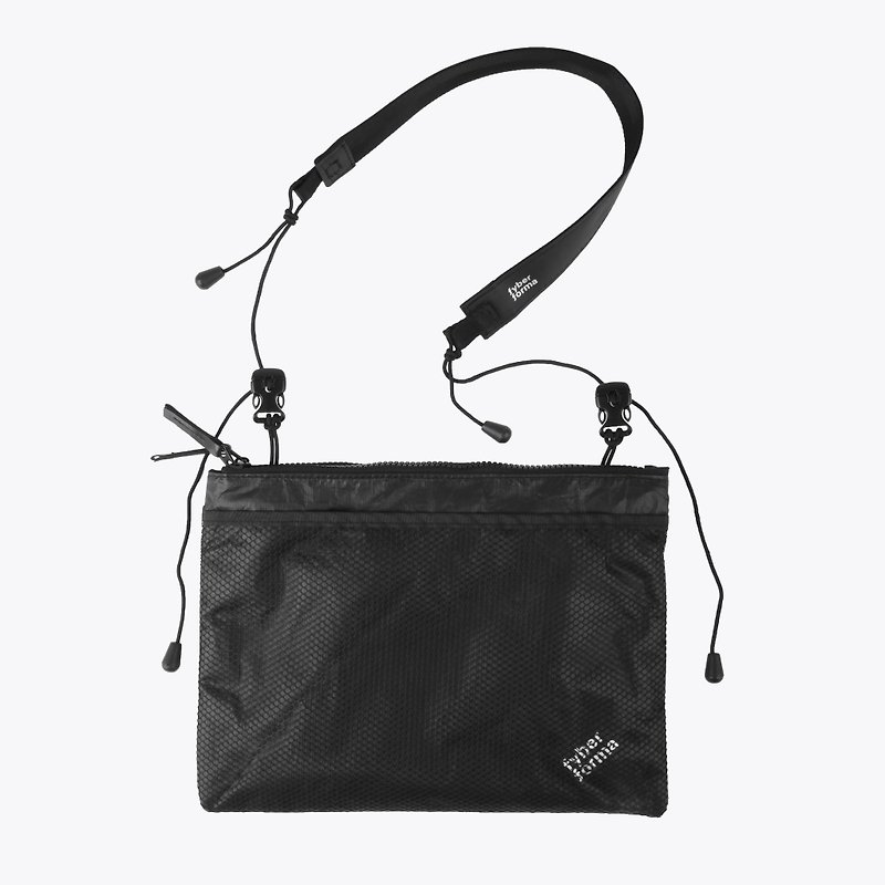 Fyber Forma - TWIN PACK double-open bag black - Messenger Bags & Sling Bags - Eco-Friendly Materials Black