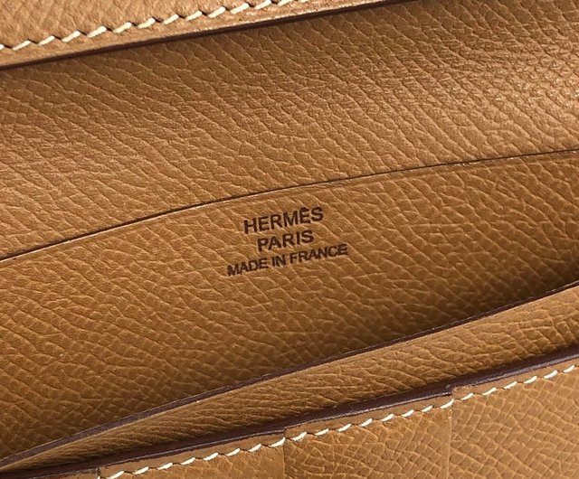 日本直送 名牌中古包 】HERMES エルメス ベアン レザー 長財布