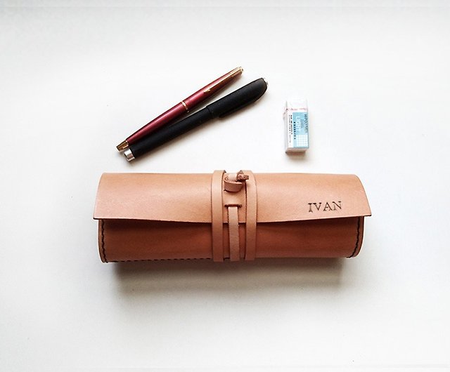 Personalized Leather Pencil Cases & Pen Pouches