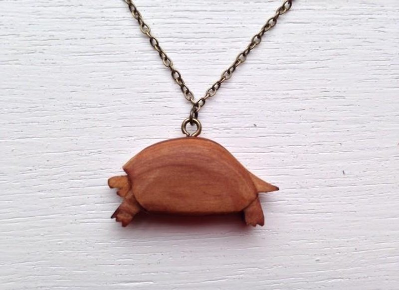 kame necklace - Necklaces - Wood Brown