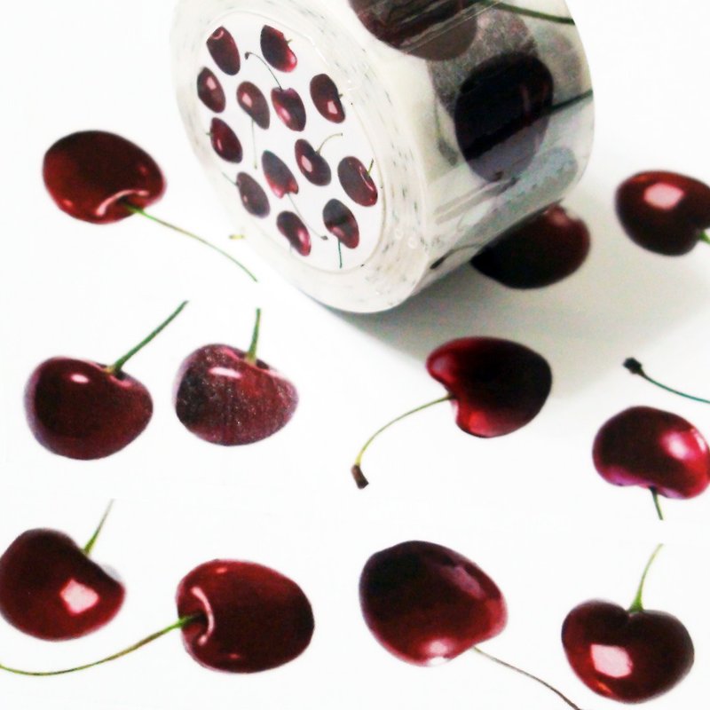 Masking Tape Cherries - Washi Tape - Paper 