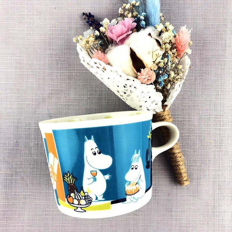 MOOMIN噜噜Mi-Partyシリーズワイドマウスカップ（ブルー） - マグカップ - 陶器 