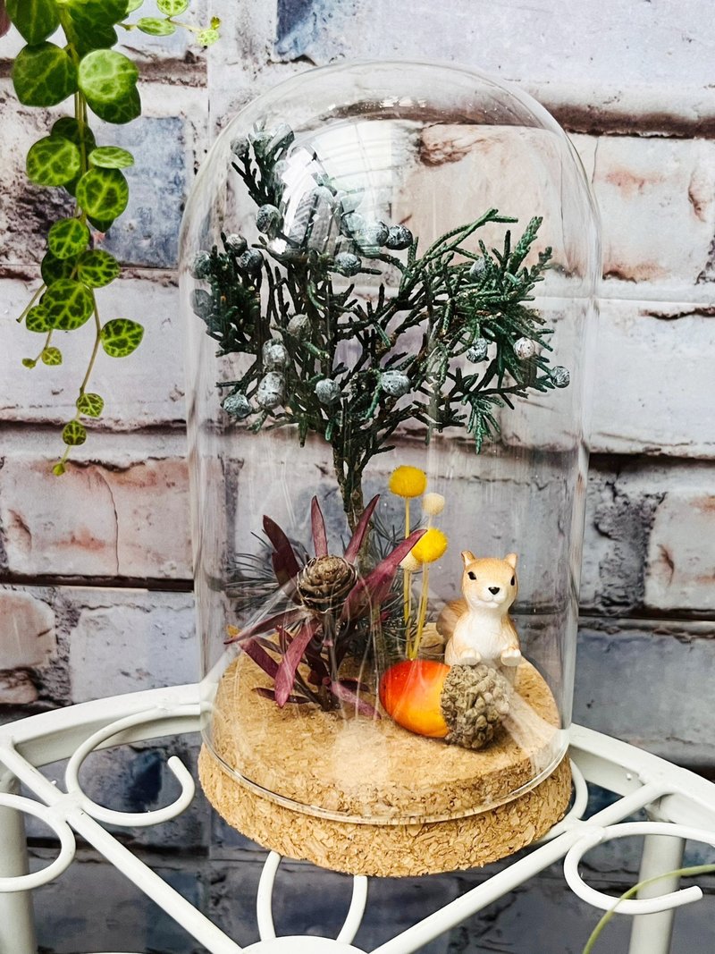 松鼠的小森林  永生花花盅 微景觀 童話森林 - 擺飾/家飾品 - 植物．花 