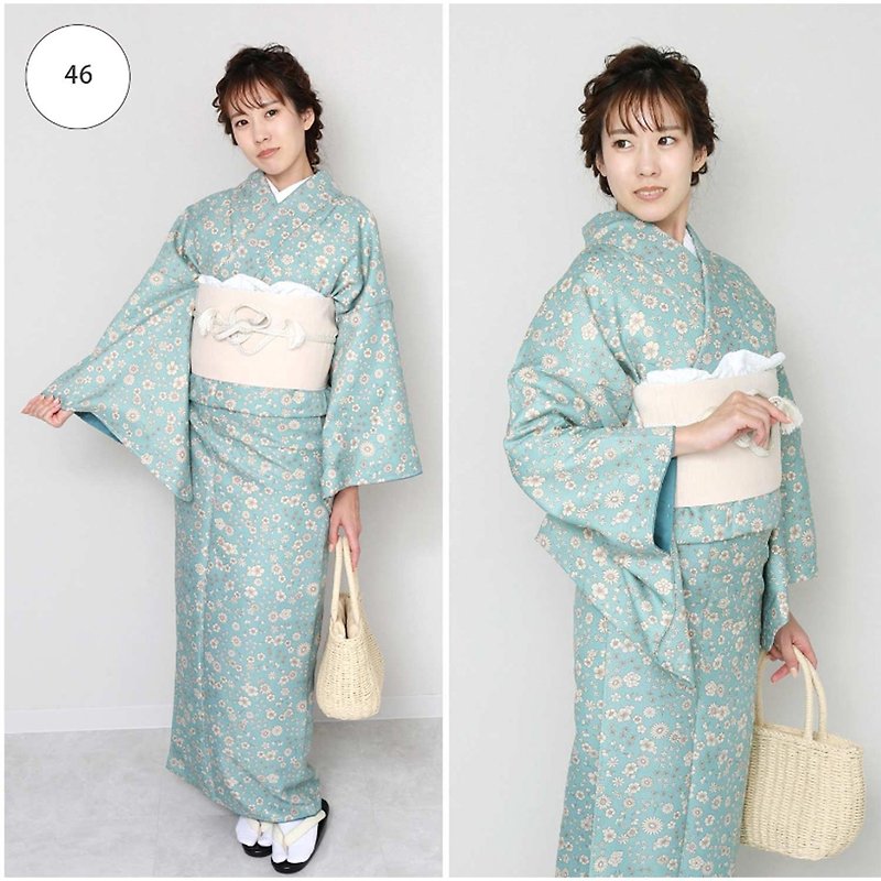 Women's lined kimono, single item, L - อื่นๆ - เส้นใยสังเคราะห์ สีเขียว