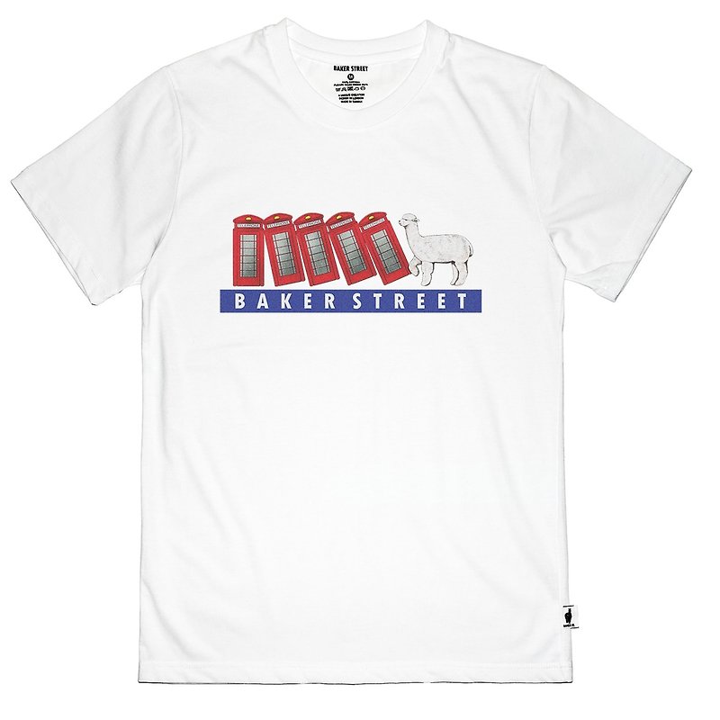 British Fashion Brand -Baker Street- Domino Printed T-shirt - Men's T-Shirts & Tops - Cotton & Hemp 