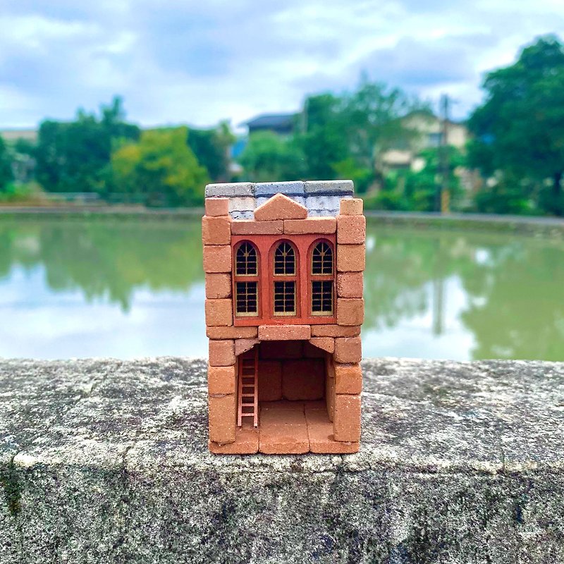 [DIY material combination package] Western-style street house/small brick model/mini red brick/Taiwan traditional building