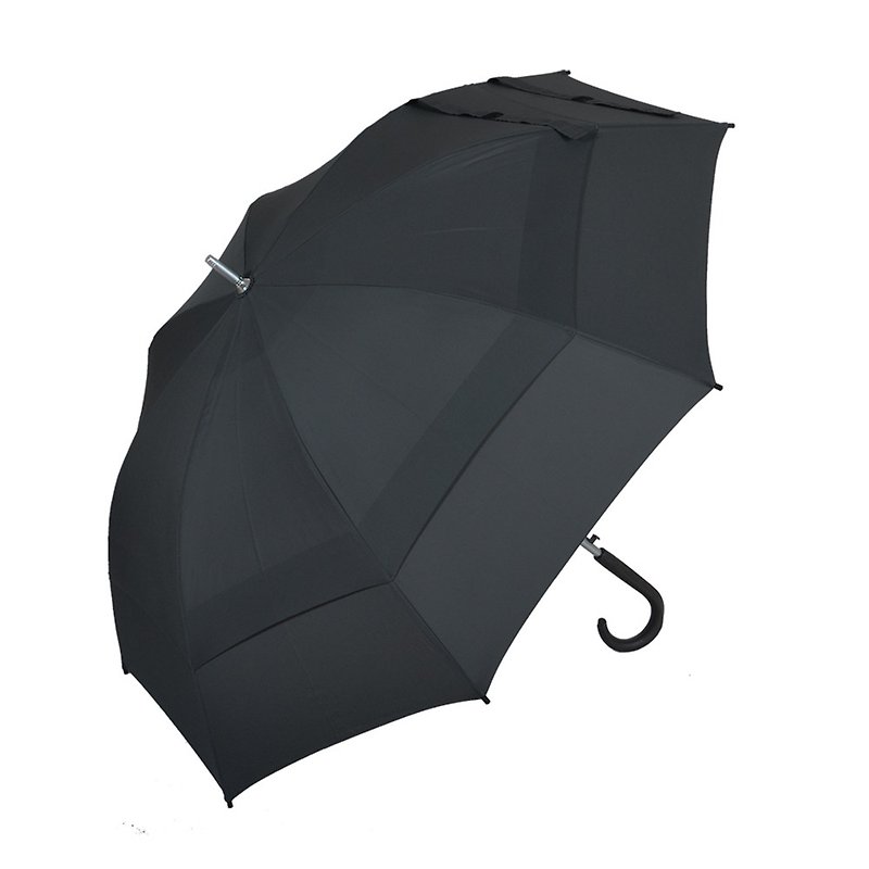 嘉雲製傘JIAYUN - 27吋抗風直骨傘 - 雨傘/雨衣 - 其他材質 黑色