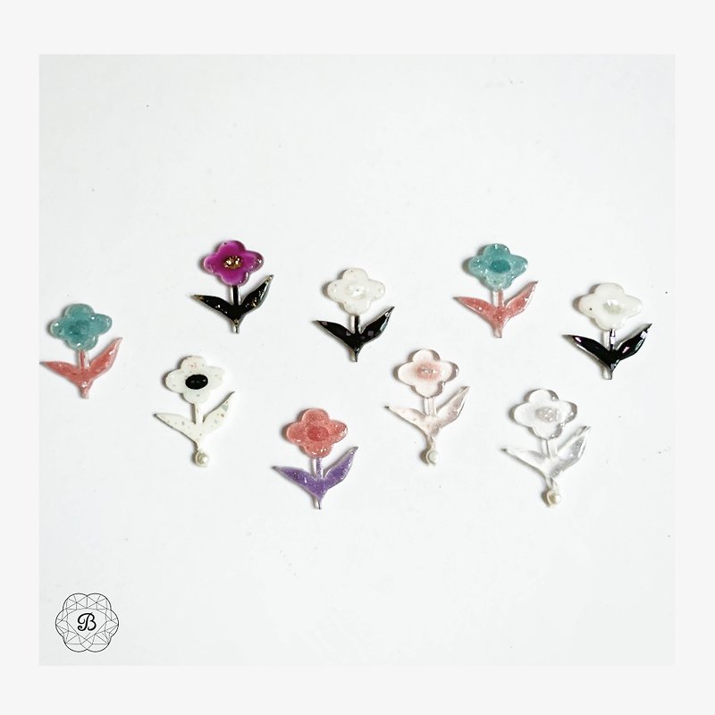 Flower - Hope - Earrings & Clip-ons - Acrylic 