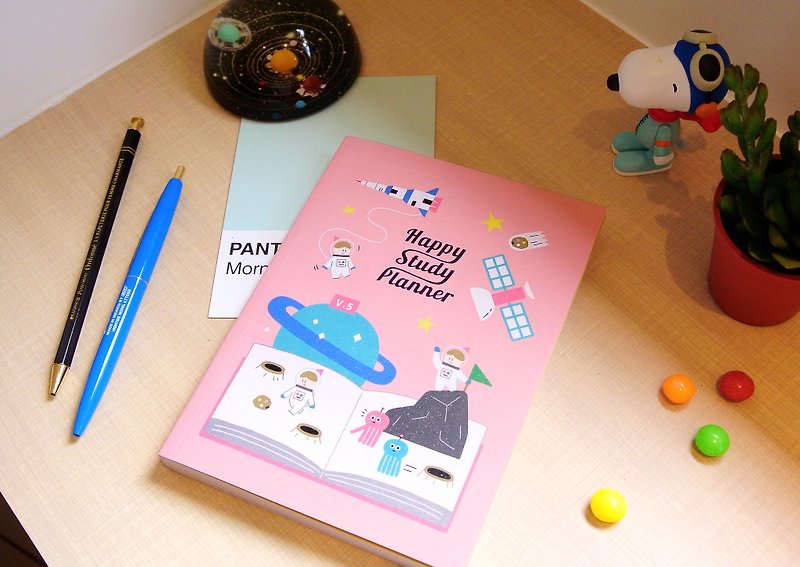 迪夢奇 Happy Study Planner 快樂學習日誌 v.5 [天文] - 筆記簿/手帳 - 紙 粉紅色