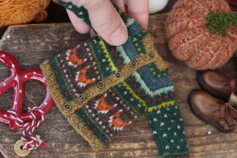 Fox Sweater for Blythe - 公仔/玩偶 - 羊毛 綠色