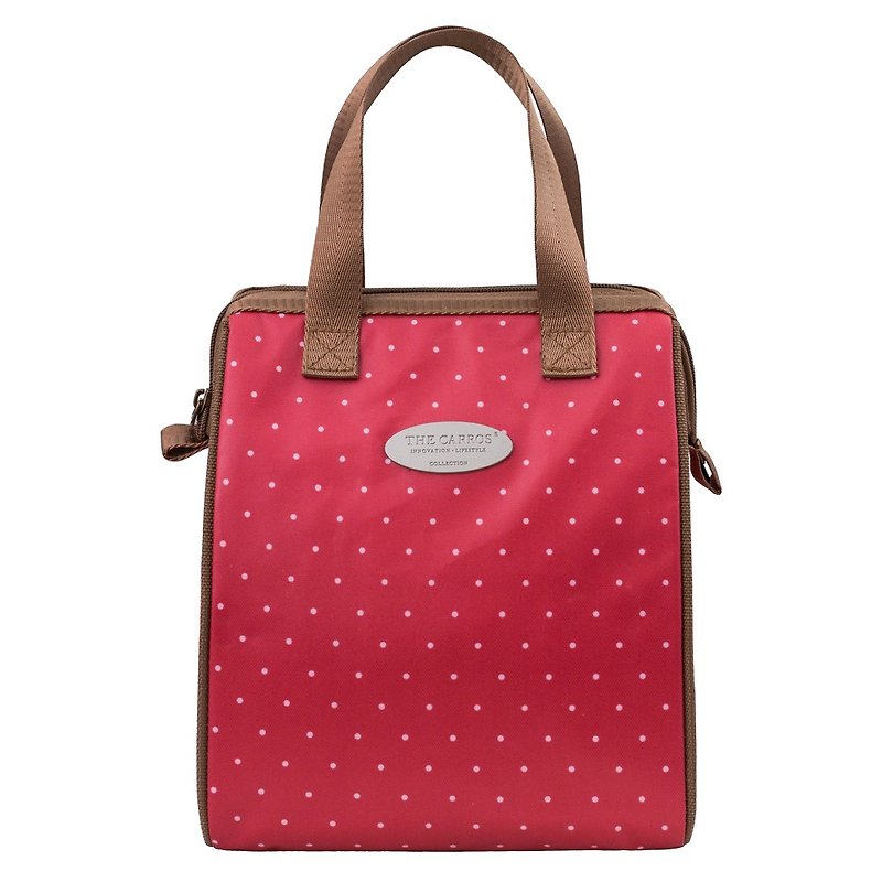 The carros The carros Thermal and Cold Insulated Lunch Bag (M) Red Water Jade Lunch Bag - กล่องข้าว - วัสดุกันนำ้ 