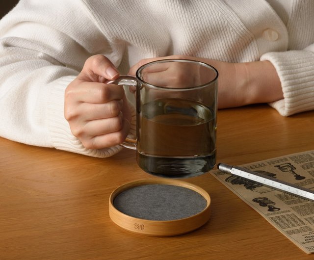 Gudee】TRIVI ダーク珪藻土コースター (1枚/4枚) - ショップ