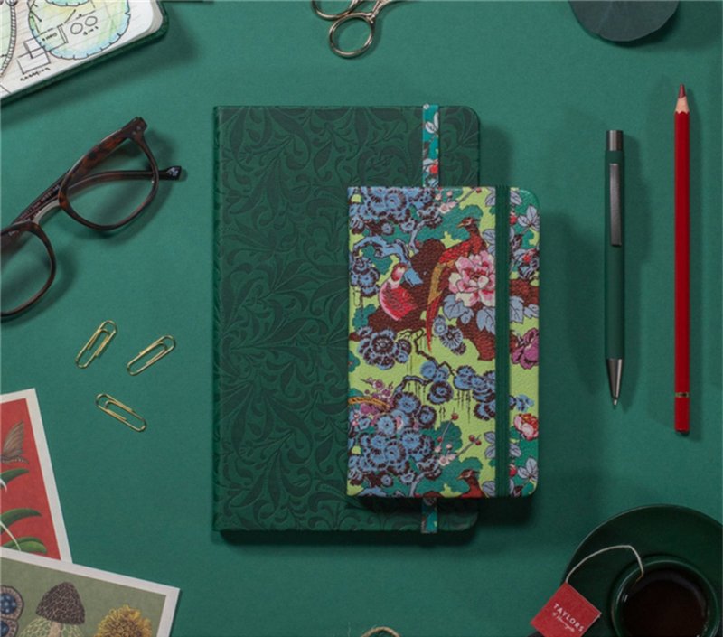 British Bookaroo A5 / A6 notebook Chinese style pattern - Notebooks & Journals - Paper Multicolor