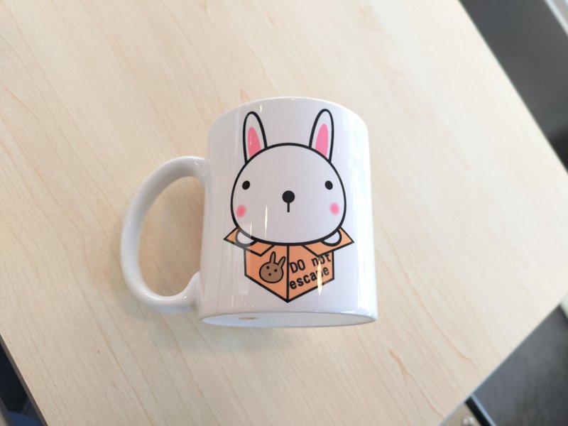 Don't Escape_Bunny Mug - แก้วมัค/แก้วกาแฟ - เครื่องลายคราม 