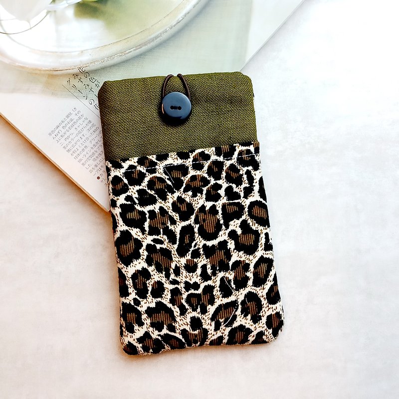 iPhone sleeve, Samsung Galaxy Note 8 case, cell phone pouch, iPod sleeve (P-54) - Phone Cases - Cotton & Hemp Brown