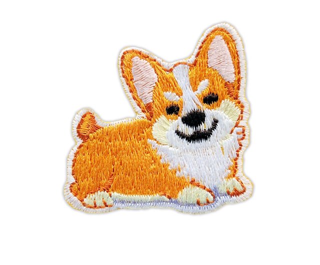 刺繍布ワッペン】かわいい犬シリーズ（2種） - ショップ ICONA