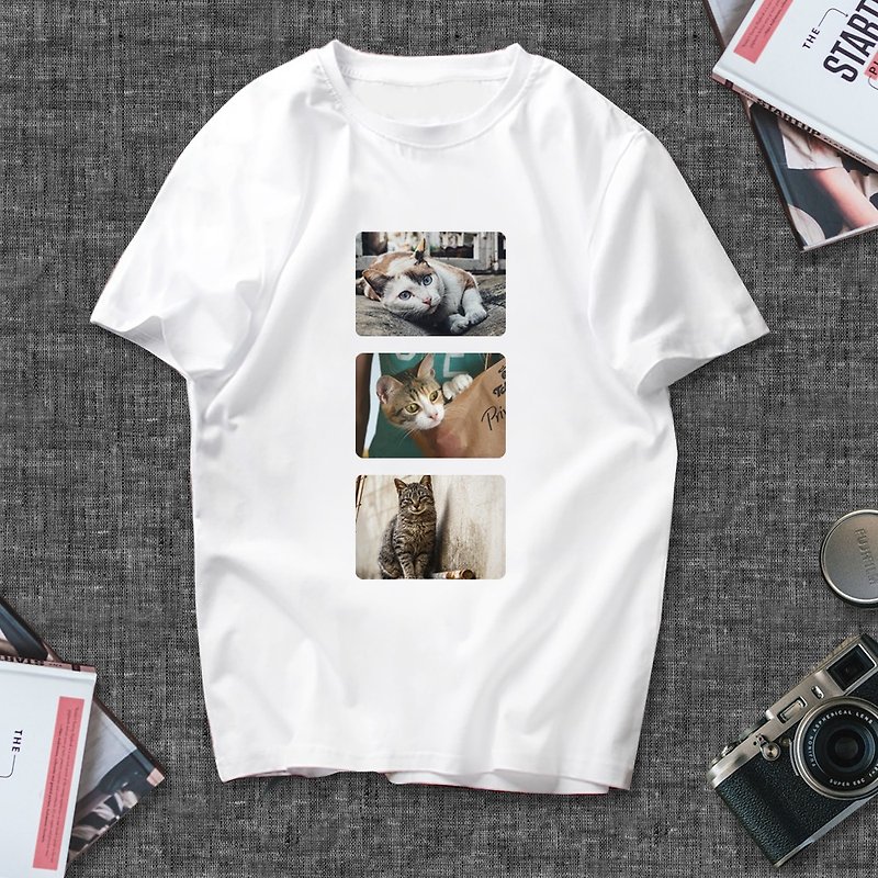 Customized T-shirt photos - Men's T-Shirts & Tops - Cotton & Hemp White