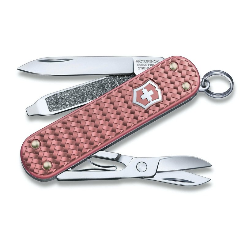 VICTORINOX Swiss Victorinox AloxCollection aluminum alloy braided rose 0.6221.405G - Camping Gear & Picnic Sets - Aluminum Alloy Pink