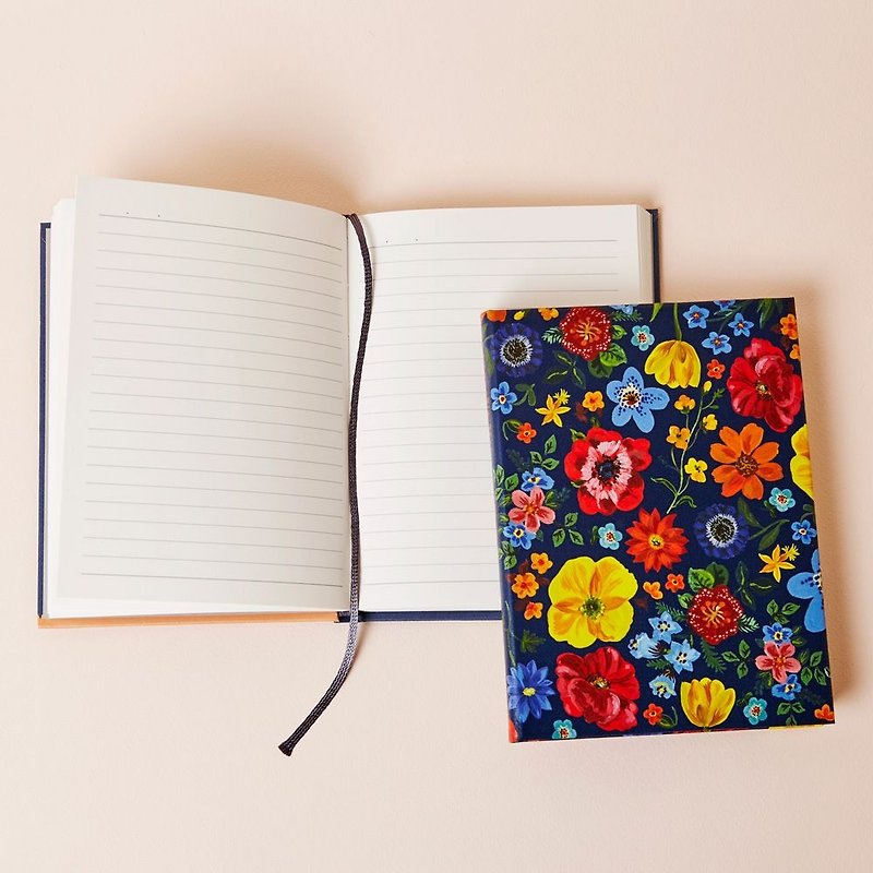7321Design-Lovely Classic fairy tale stripe hardcover book - Blue Garden, 7321-09738 - Notebooks & Journals - Paper Multicolor