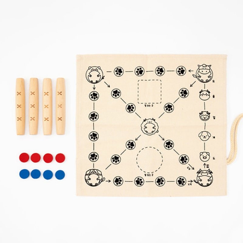 韓國傳統擲柶遊戲 윷놀이 세트 만들기 - 桌遊/卡牌 - 其他材質 