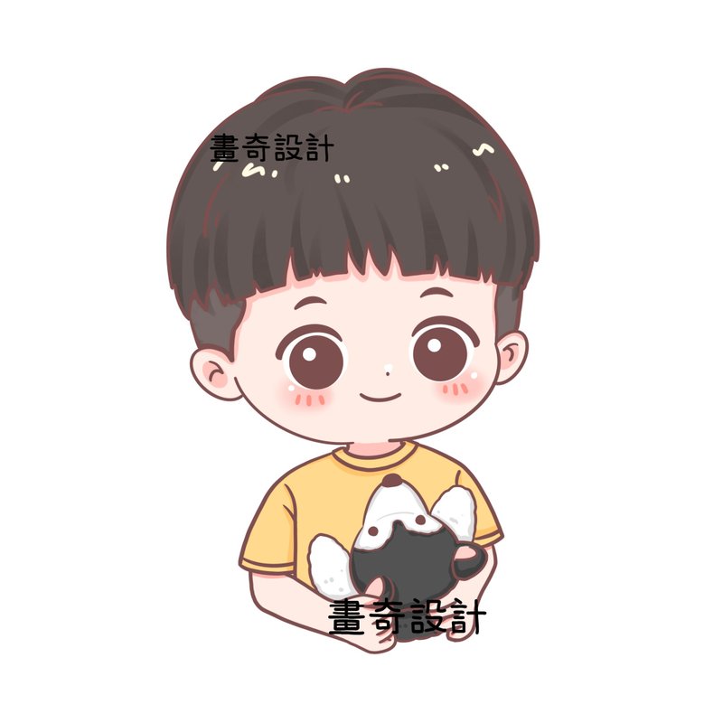 客製似顏繪 人像畫 全家福 Q版人像 手繪 插畫 結婚禮物 情人節 - 似顏繪/客製畫 - 其他材質 