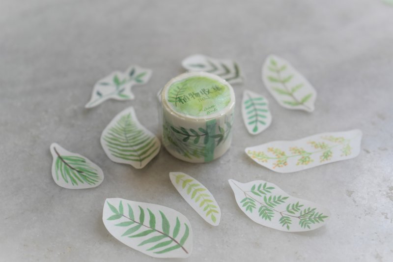 Plant collection MT and washi tape - มาสกิ้งเทป - กระดาษ สีเขียว