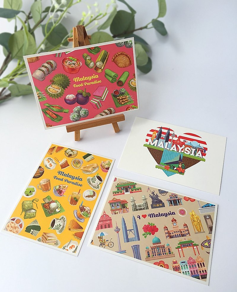 Malaysia Series Postcard Set - การ์ด/โปสการ์ด - กระดาษ 