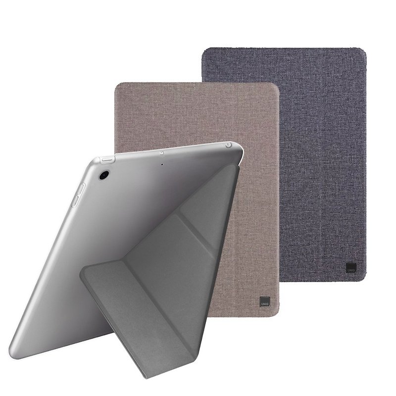 iPad Mini 4/5 shared with Yorker multi-function light and thin protective leather case - เคสแท็บเล็ต - วัสดุอื่นๆ สีเทา