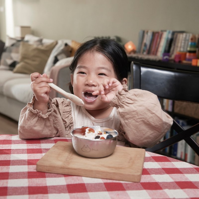 抗菌可微波Essten水晶點心碗四件組(矽膠上蓋)∣Moek X Jesper - 寶寶/兒童餐具/餐盤 - 不鏽鋼 銀色