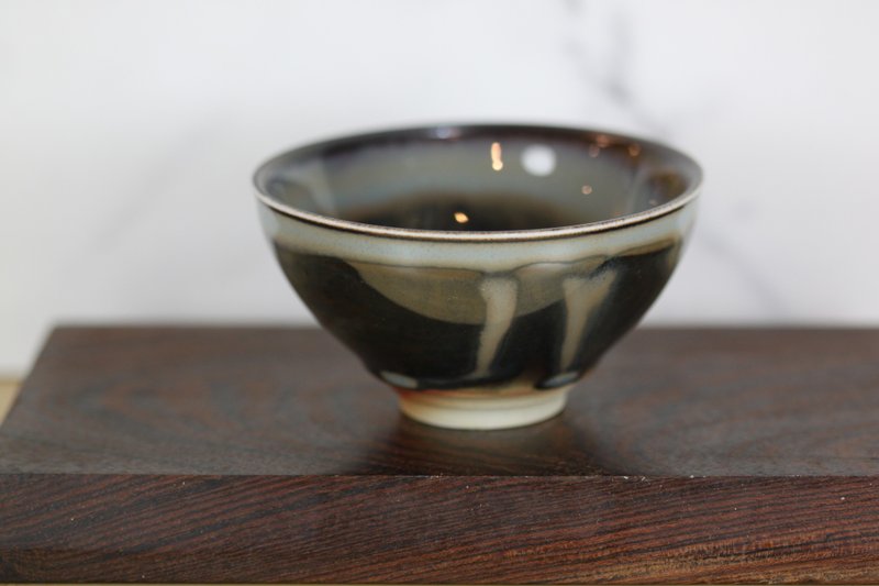 【送禮好物】120ml 天目釉 柴燒茶杯 茶碗 鶯歌名家葉敏祥作品 - 茶壺/茶杯/茶具 - 瓷 