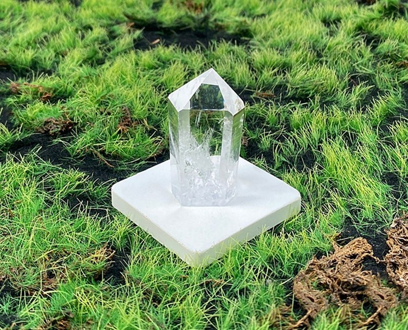 天然冰透彩光白水晶柱 招財 開運 淨化 風水 辦公室擺件 快速出貨 - 擺飾/家飾品 - 水晶 白色