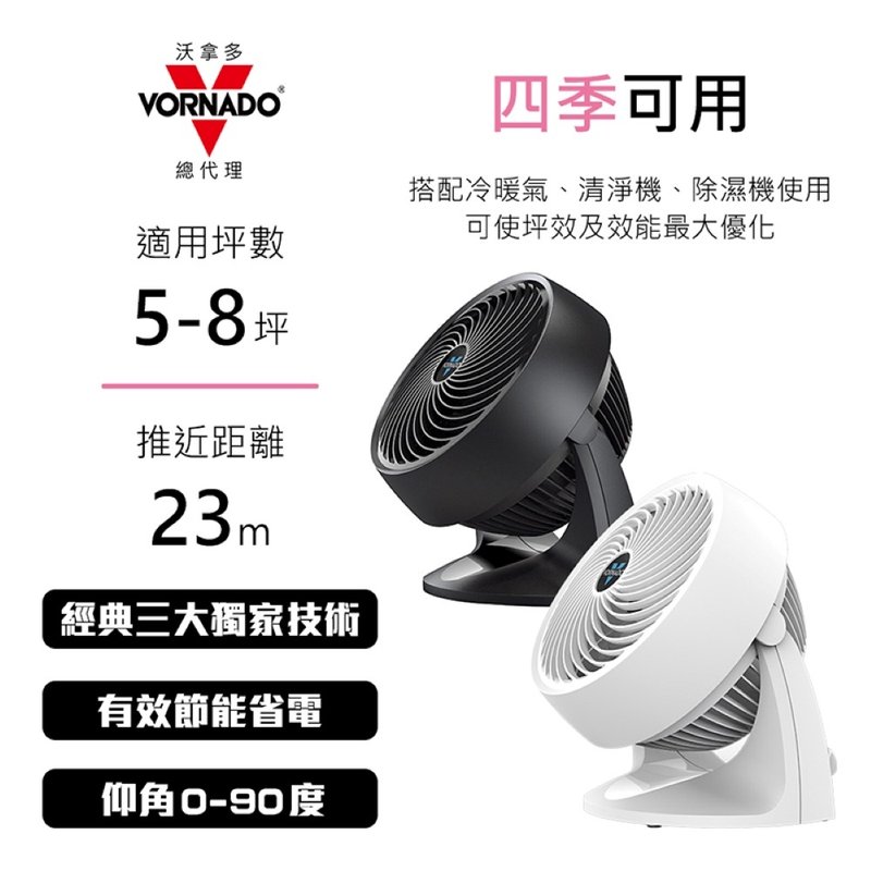 American VORNADO Vornado 5-8 square meter vortex air circulation fan 633-TW 2 colors - เครื่องใช้ไฟฟ้าขนาดเล็กอื่นๆ - พลาสติก 