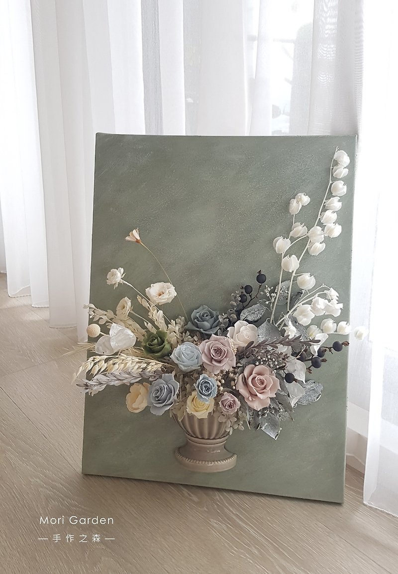 Three-dimensional flower painting | Shancheng‧ Wishing Flower Spring - ช่อดอกไม้แห้ง - พืช/ดอกไม้ หลากหลายสี