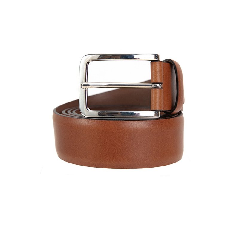 THE BRIDGE BRUNELLESCHI PIN BUCKLE - Belts - Genuine Leather Brown