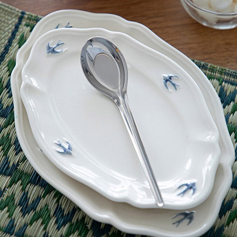 Shimoyama Japan 304 Stainless Steel Long Handle Ingots Spoon / Sauce Spoon / Teaspoon / Table Spoon - Set of 3 - Cutlery & Flatware - Stainless Steel Silver