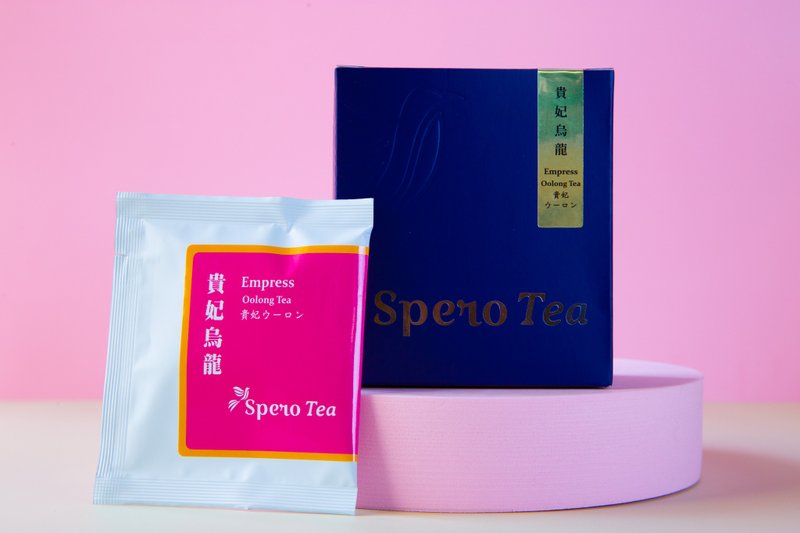 Royal Concubine Oolong Original Leaf Triangle Three-dimensional Tea Bag - Azure Blue Box of 8 - Tea - Fresh Ingredients 