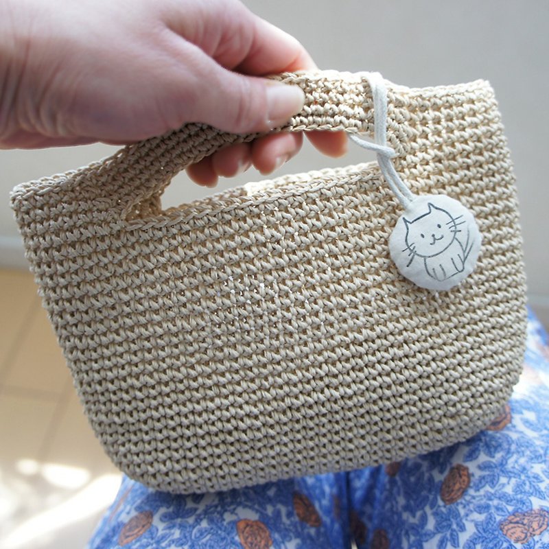Ba-ba handmade Crochet bag  No.CSB8 - Handbags & Totes - Other Materials Khaki