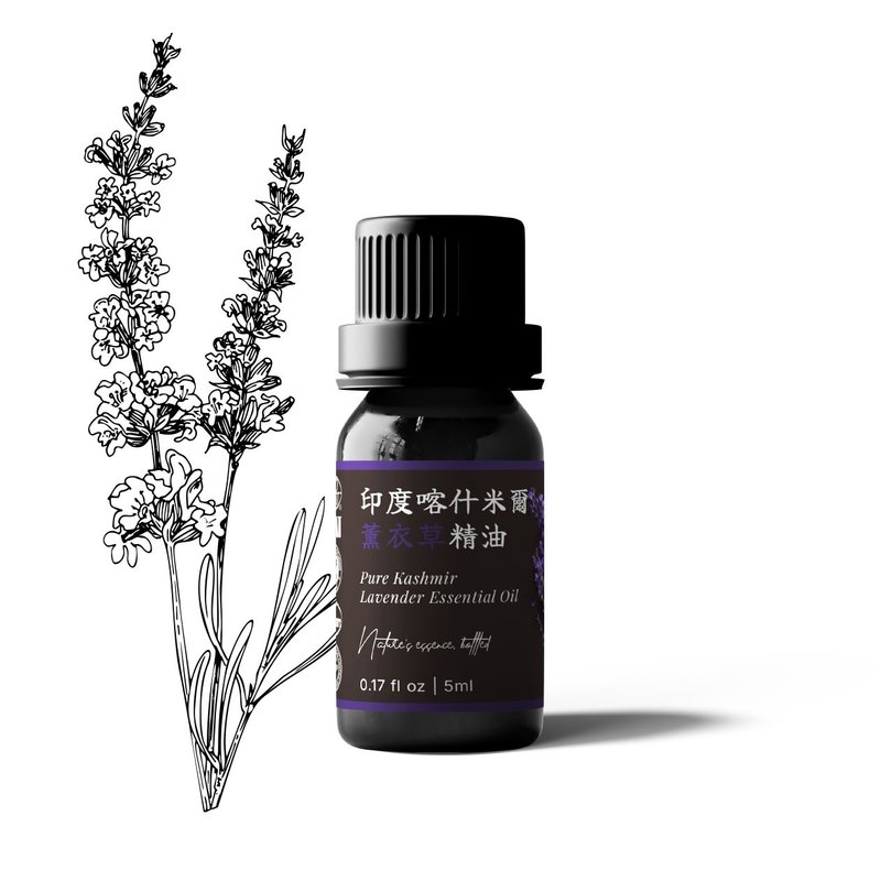 【卡佛香】印度喀什米爾薰衣草精油 - 香氛/精油/擴香 - 玻璃 黑色