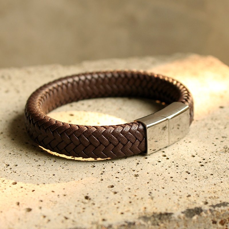 Bracelet - Love is Leather Bracelet - Brown / Sheep Skin Leather / 皮手镯 / 羊皮 - Bracelets - Genuine Leather Brown