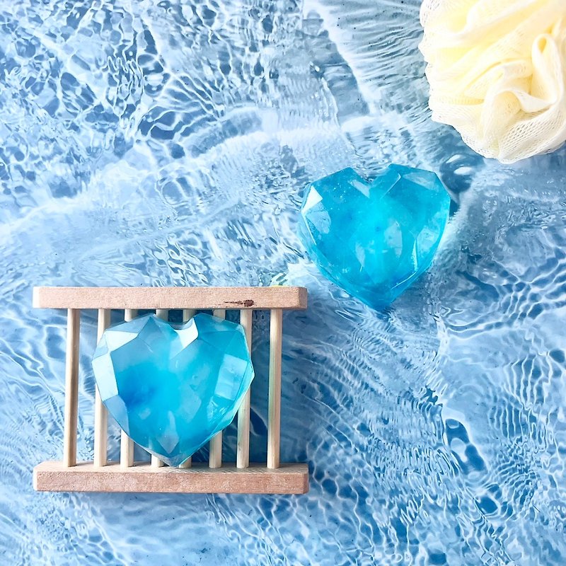 酷涼冰心手工皂 - 衛浴用品/浴室收納 - 其他材質 藍色