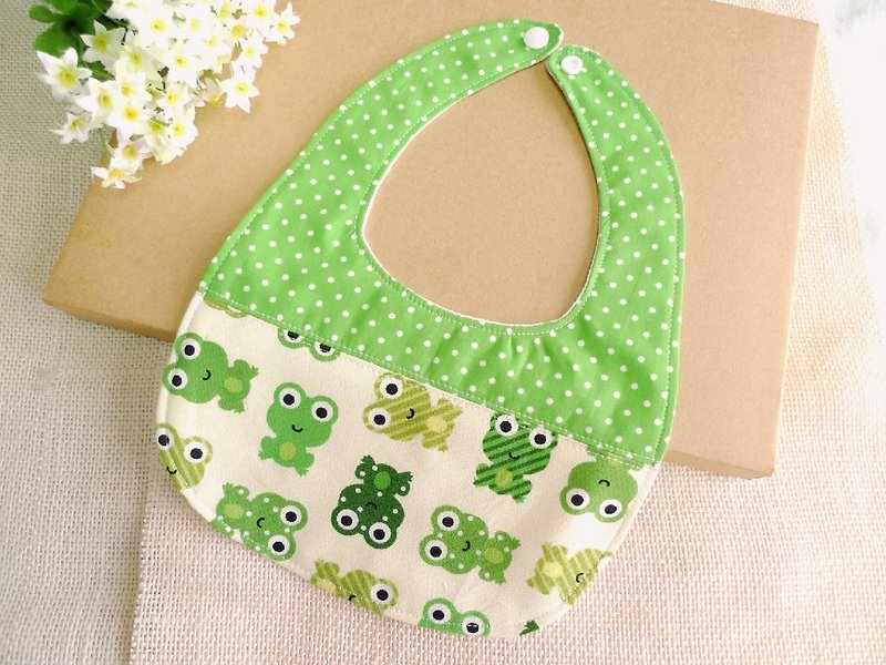 Little Frog - Baby baby bibs, bibs - Bibs - Cotton & Hemp Green