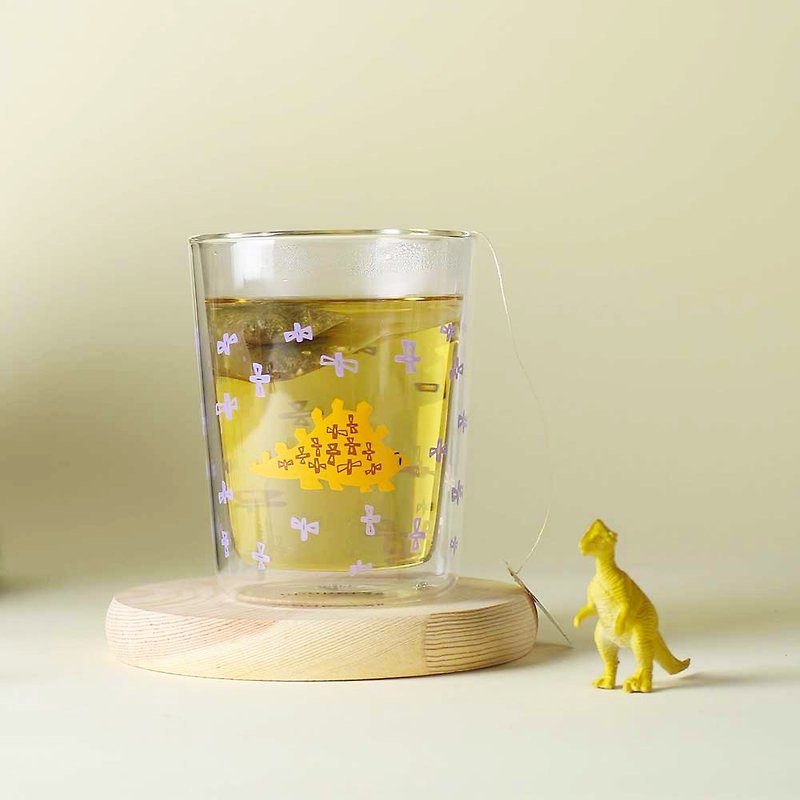 Stegosaurus Double Wall Glass - แก้ว - แก้ว สีใส