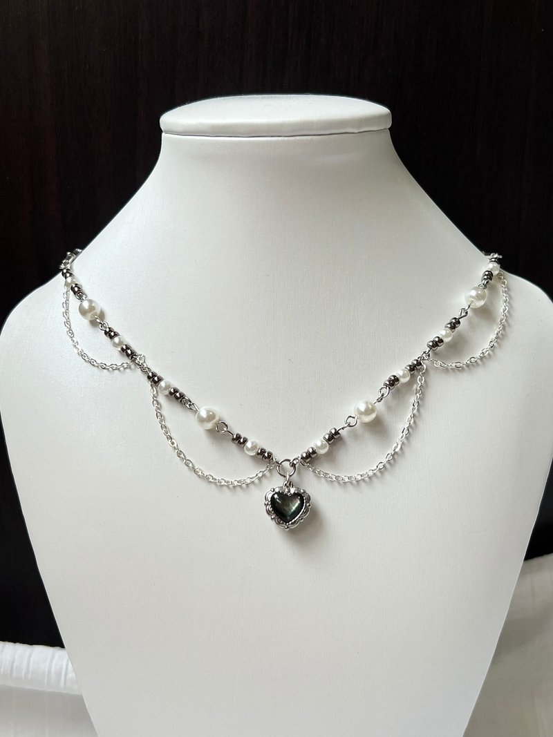 Evil Princess Necklace丨Metal Style Handmade Beaded Necklace Jewelry - Necklaces - Precious Metals 